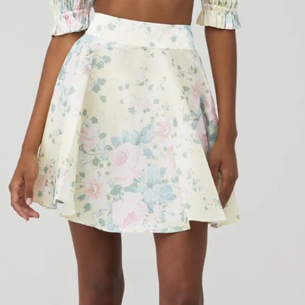 Selkie The Fantasy Paper Doll Skirt Silk Mini Skirt Small